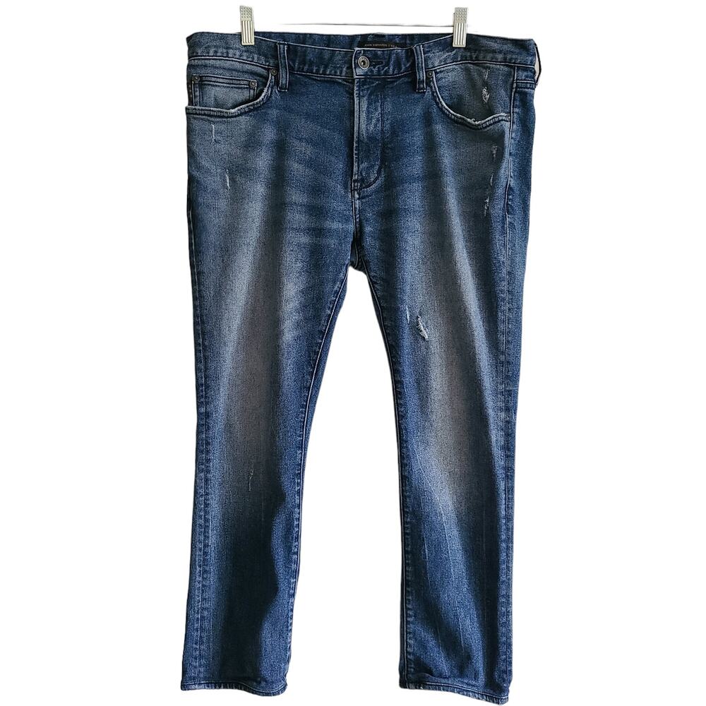 JOHN VARVATOS Wight Skinny Straight Distressed Jeans J315VS3B-BQLN Men's 36 x 26